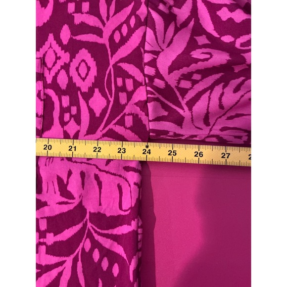 Dress Forum Pink Tropical Flamingo Toucan Print Button Up Shirt Sz M Flowy Boho - Picture 5 of 9